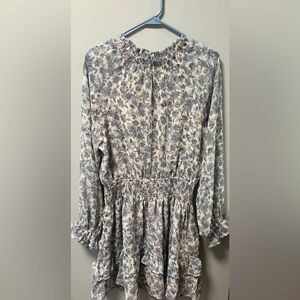 Long sleeve light cocktail dress